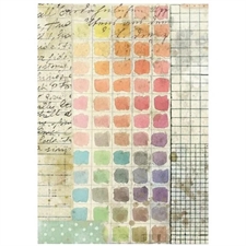 Stamperia A6 Rice Paper Backgrounds - Daisy Art